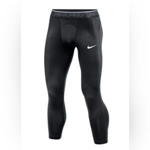 Nike Black Pro 3/4 Length Training Tights Size Medium